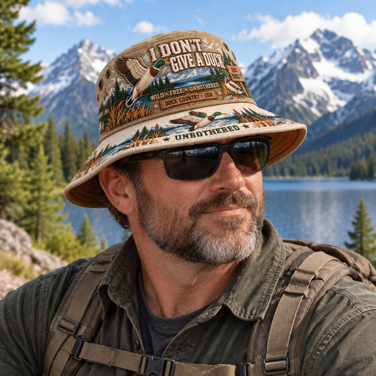 Funny “I Don’t Give a Duck” Bucket Hat – A Bold Statement for Free Spirits