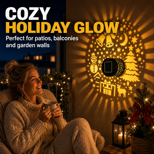 Decorative Wall Light: Festive Light Patterns, IP65, Auto-On At Night