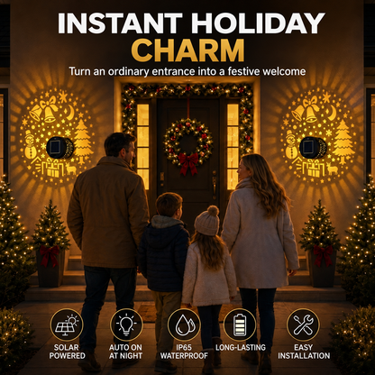 Decorative Wall Light: Festive Light Patterns, IP65, Auto-On At Night