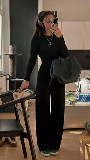 2026 Women's Casual Wear Long-Sleeved Loose-Fit Trouser Set