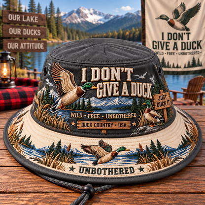 Funny “I Don’t Give a Duck” Bucket Hat – A Bold Statement for Free Spirits