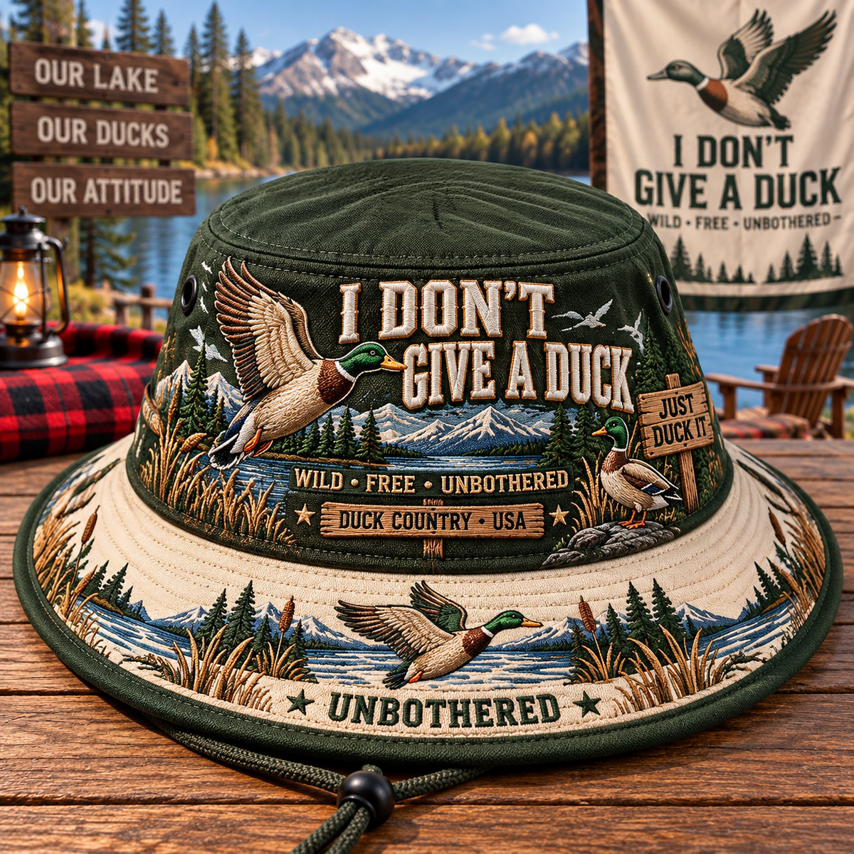 Funny “I Don’t Give a Duck” Bucket Hat – A Bold Statement for Free Spirits