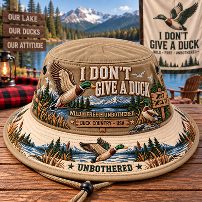 Funny “I Don’t Give a Duck” Bucket Hat – A Bold Statement for Free Spirits