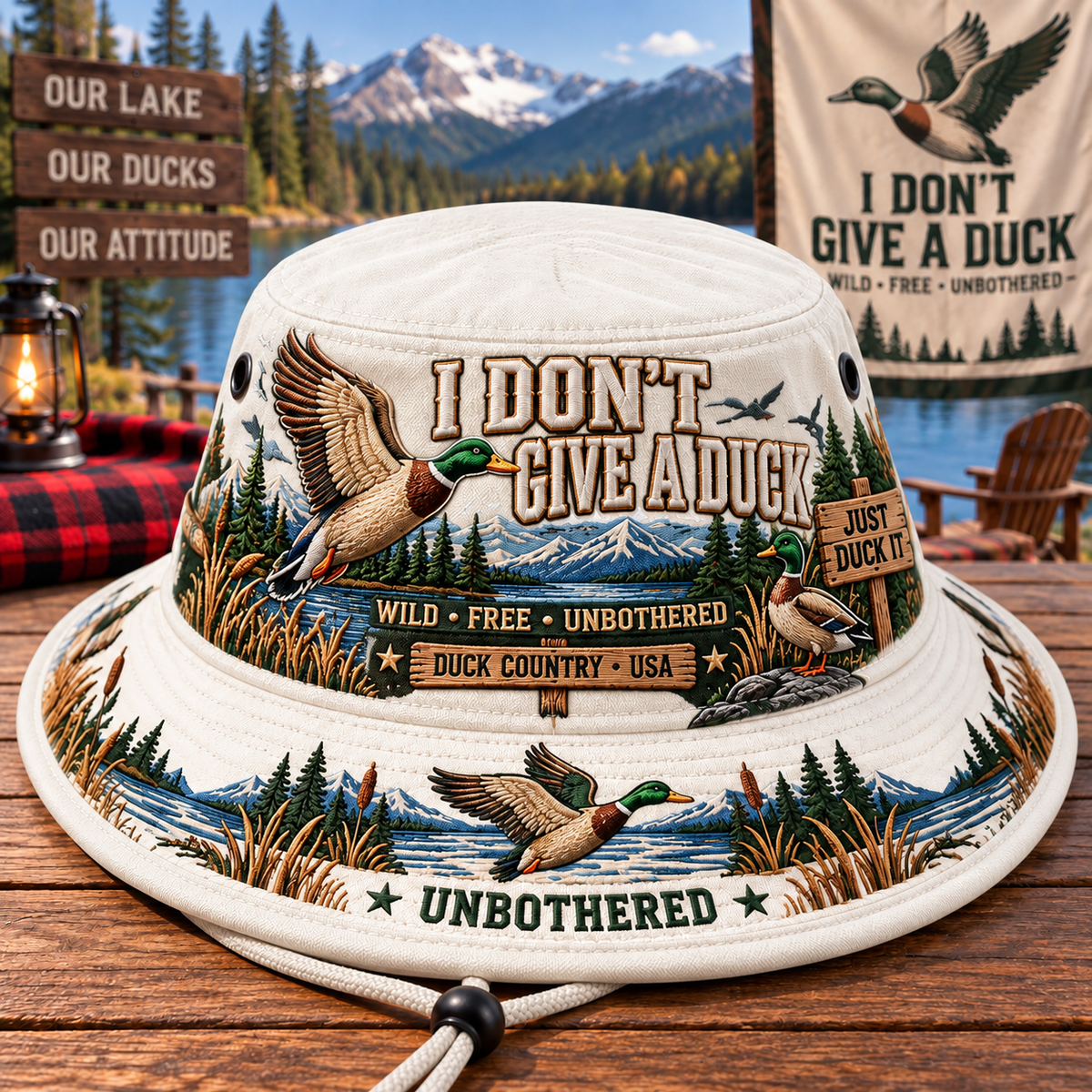 Funny “I Don’t Give a Duck” Bucket Hat – A Bold Statement for Free Spirits