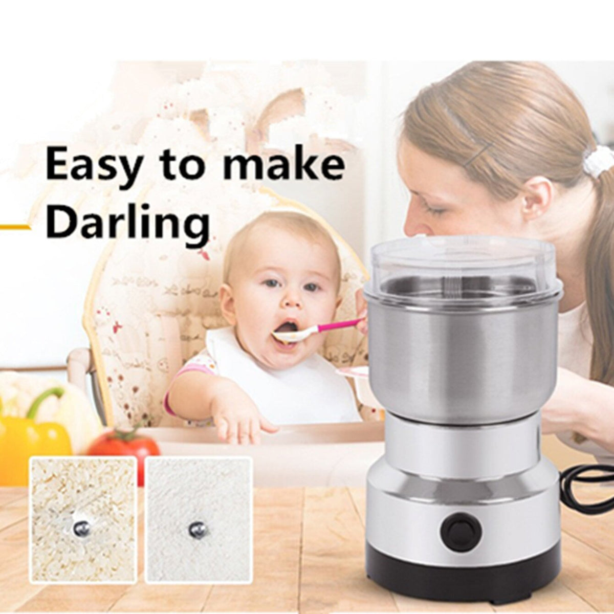 High-Speed Stainless Steel Grain Grinder Fast & Efficient Grinding