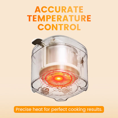 Mini Multi‑Functional Egg Cooker – Smart touch panel, 6‑egg capacity, boils, poaches, scrambles & steams. Perfect for quick breakfasts