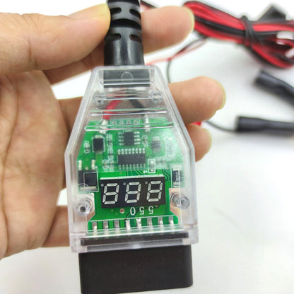 OBD II 12V Car Memory Saver | Voltage Display