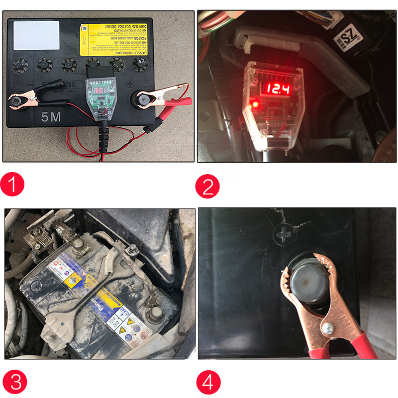 OBD II 12V Car Memory Saver | Voltage Display