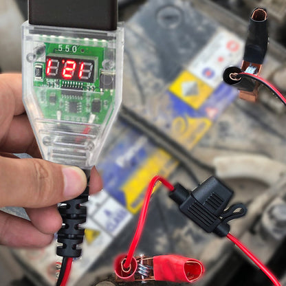OBD II 12V Car Memory Saver | Voltage Display