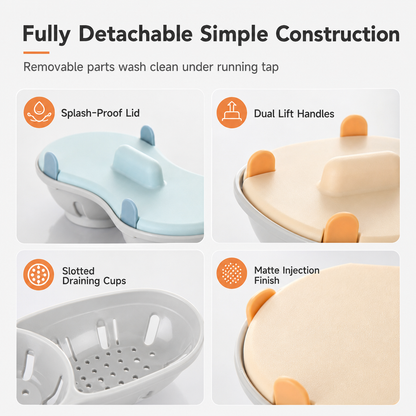 Dual-Compartment Microwave Egg Poacher | Cook Two Poached Eggs Quickly