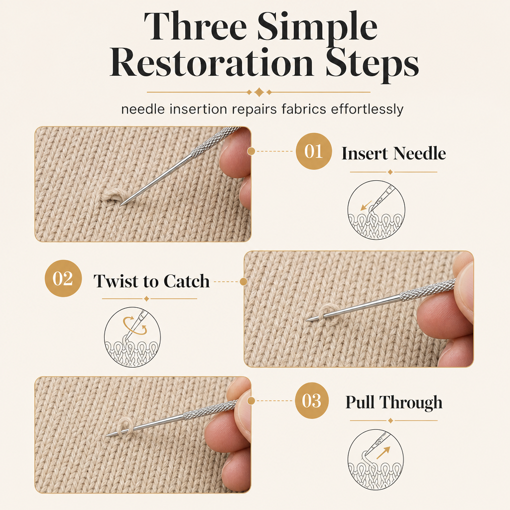 25PCS Knurled Head Hand Sewing Needles for Hemming and Thread Wrapping